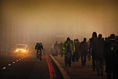 London pollution. Credit: Barry Lewis/ Alamy