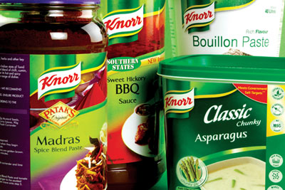 A Unilever study is trying to help consumers of its products, such as its Knorr range, reduce food waste