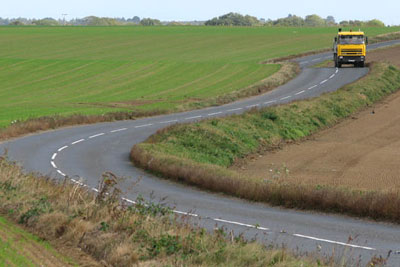 A government consultation is asking for views on raising HGV speed limit on single carriage ways from 40mph to 50mph (Photograph: Evelyn-Simak, CC by SA 2.0)