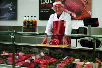 Sainsbury's meat counter