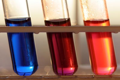 Chemicals in test tubes CCA SA3. Credit: Armin Kübelbeck