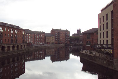 The River Aire from Leeds Bridge. Credit:Green Lane CCA SA3