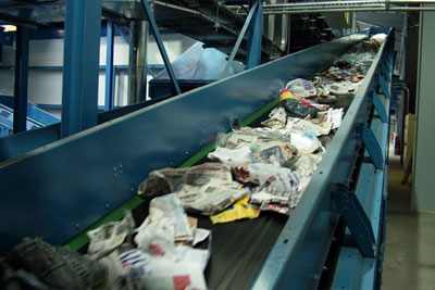 Recycled material. Credit: Cleanaway