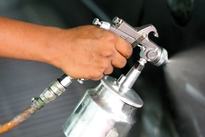 Spray paint gun. Credit: Aismann77/ Dreamstime.com