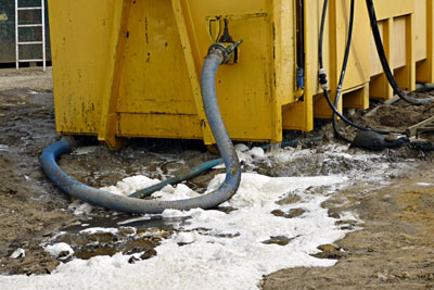 All the breaches related to leachate escaping from Biffa's Houghton Quarry landfill near Sunderland (photograph courtesy of Environment Agency)