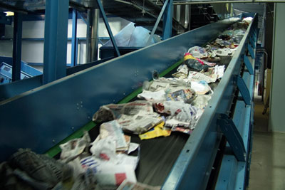 MRF recycling. Credit: Cleanaway