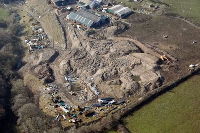 George Denham allowed soil to be illegally dumped on his Caernarfon farm (credit: Natural Resources Wales)