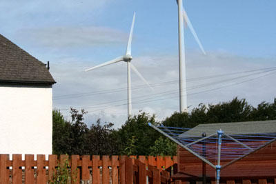 Buffer zones are created to keep wind farms away from homes (photograph: Stephen Find/Dreamstime.com)