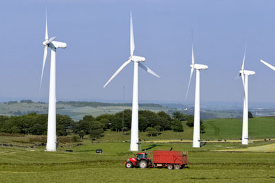 Planning departments must take account of onshore wind turbines' visual impacts (photograph by Richard Messe/Dreamstime.com)