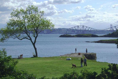 Stone pier at Dalgety Bay. Credit: Bob Jones