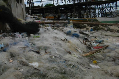Discarded fishing nets in the Philippines. Credit: Interface