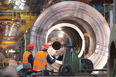Steel manufacturing is at risk of carbon leakage according to EU guidelines (credit: Monty Rakusen/Alamy)