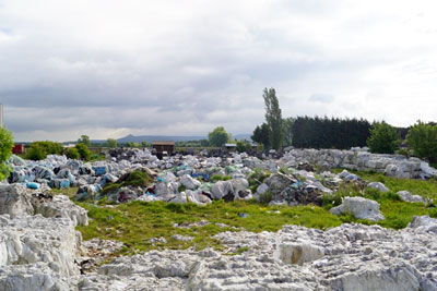 Rubbish dumped on the Tamebridge site. Credit Environment Agency