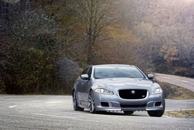 Jaguar car on road