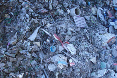 Waste from Nationwide Recycling's site. Credit: Natural Resources Wales