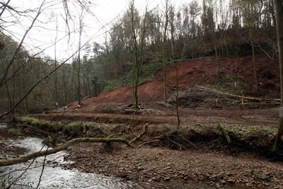 The owner of the Edinburgh Woollen Mill, Philip Day, pleaded guilty to damaging the site of special scientific interest (photograph: Environment Agency)