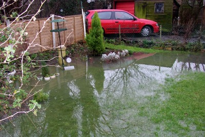 Thames Water's 2003 sewage spill flooded gardens and allotments (credit: Environment Agency)