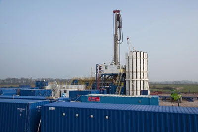 Cuadrilla's Preese Hall plot near Balckpool, Lancashire, is the only UK shale site that has been hydraulically fractured. Credit: FLPA/ Alamy