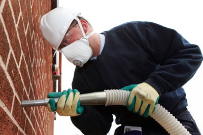 Adding solid-wall insulation. Credit: Mint Photography/ Alamy