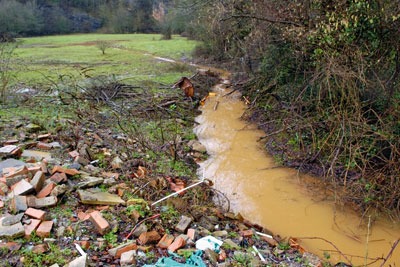 Brofiscin quarry was first recognised as contaminated in the 1970s but remediation did not start until 2011. Credit: Jeff Morgan 13/ Alamy