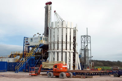 A 'typical' 12-well shale gas site could earn councils £1.7m, but how much they would receive for a single exploratory well is not clear (photograph: Cuadrilla)