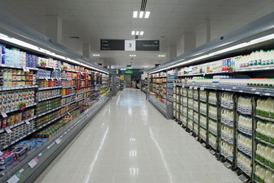 HFC-free refrigerators in Waitrose. Credit: Waitrose