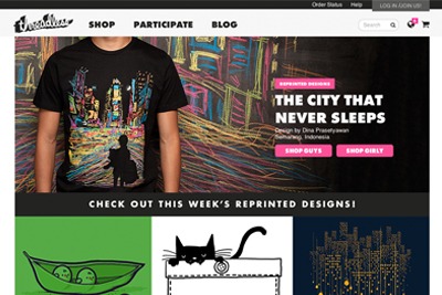 Online T-shirt retailer, Threadless, supplies to order and is an example of a small, innovative and sustainable enterprise