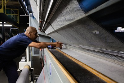 Carpet maker Interface says adopting a 'new industrial model' could cut CO2 emissions by 90% per unit of output