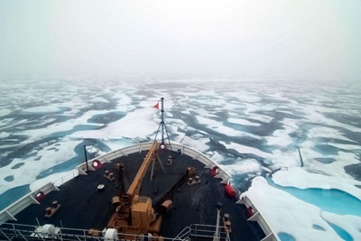 Shipping in the Arctic is on the rise as summer ice reaches record lows (photograph: Ash, CC by SA 2.0)