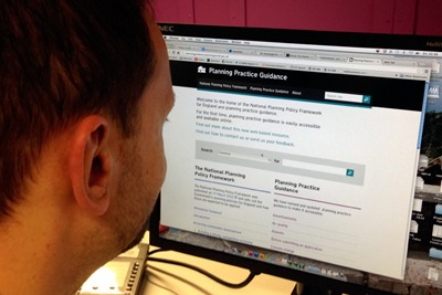 The government launched its new planning policy website on 6 March