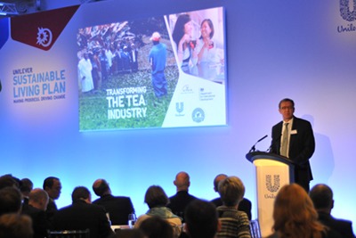 Kevin Havelock, president of Unilever’s refreshment category: the company has committed to use its buying power to make the tea industry more sustainable