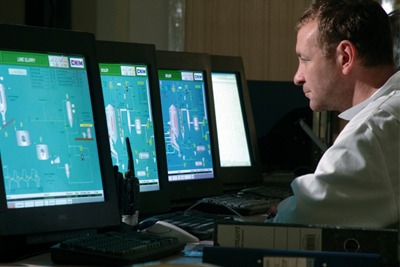 Energy recovery control room: jobs in the waste sector are becoming more technical (photograph: Veolia Environmental Services)