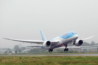 Thomson's 787 Dreamliner is 20% more fuel efficient. Credit: Thomson