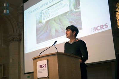 Claudine Blamey, ICRS chair and sustainability manager at the Crown Estate