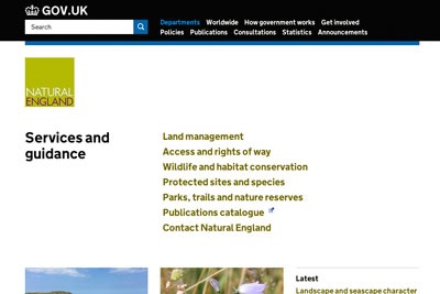 Natural England's website has now moved to gov.uk