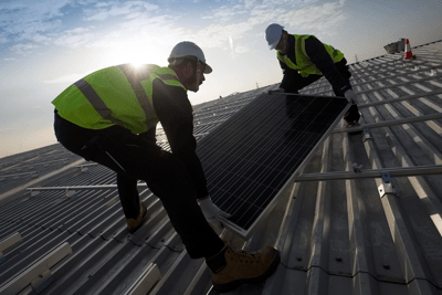 The installation across the site’s 900,000-square-foot roof is expected to be completed by early 2015 (photograph: Marks & Spencer)