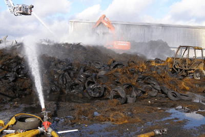Illegal activity at the City Industrial Waste site in Mobuoy, Derry, sparked a major inquiry into the country's waste industry (photograph: DOENI)