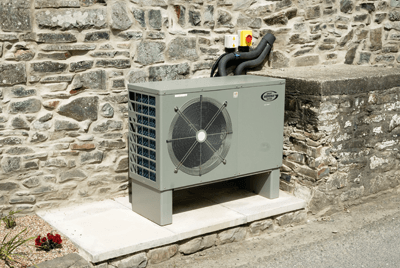 Air-source heap pumps: popular choice (photograph: KBI Images/Alamy)
