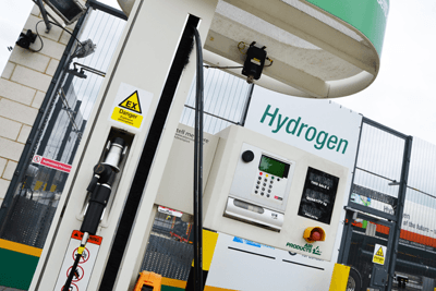 Sainsbury’s has teamed with hydrogen infrastructure company AirProducts to install a hydrogen dispenser at its Hendon store in north London (photograph: Air Products and Chemicals)