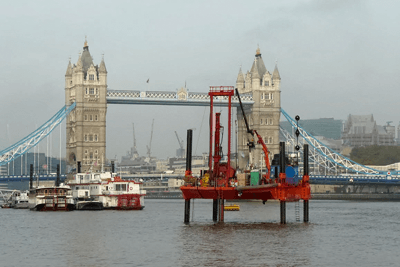Thames tunnel investigation rig