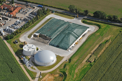 Anaerobic digestion plant at Spring Farm, Taverham, Norfolk (photograph: ADBA)