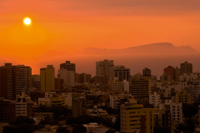 Lima, Peru, at sunset (photograph: Juan Jose Gabaldon Alarcon/Dreamstime.com)