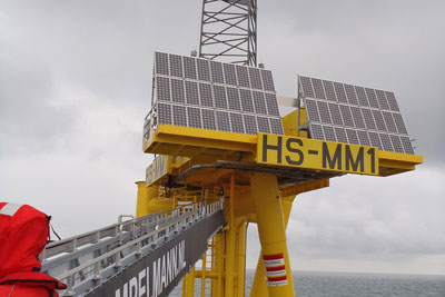 A meteorological mast in the Hornsea zone (photograph: SMart Wind)