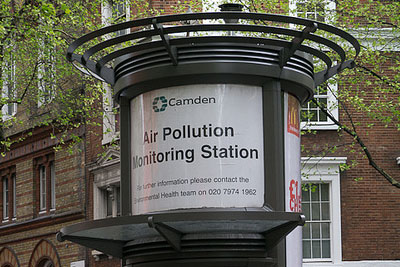 There is a network of local air pollution monitoring stations throughout the UK (credit: shirokazan CC BY 2.0)