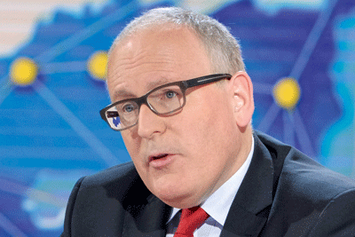 Frans Timmermans: 'ambitions proposal' (photograph: Euranet)
