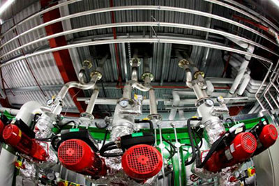 One of Sainsbury's ground source heat pumps (photograph: Sainsbury's)