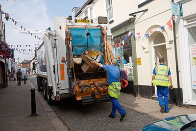 Rubbish collection (photograph: Geogphotos/Alamy)