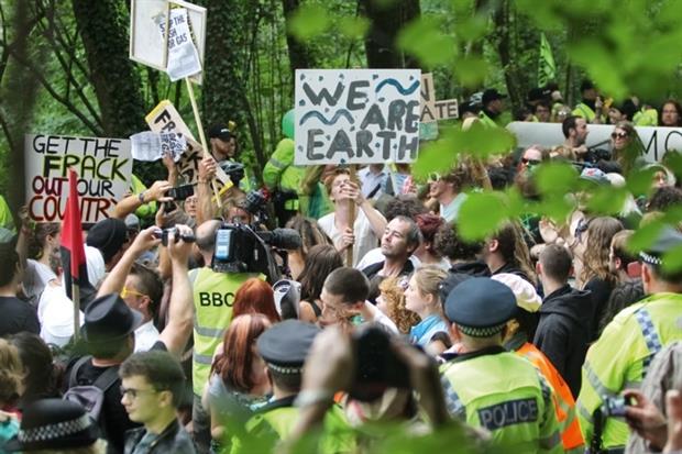 Protest against fracking (photograph: Rsokoloff/dreamstime.com)