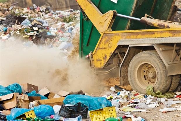 Operation at waste site
