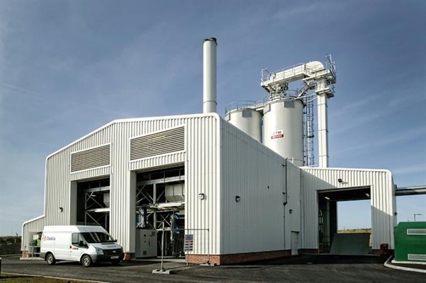 Dairy Crest's Davidstow biomass plant constructed by Veolia (photograph: Veolia)